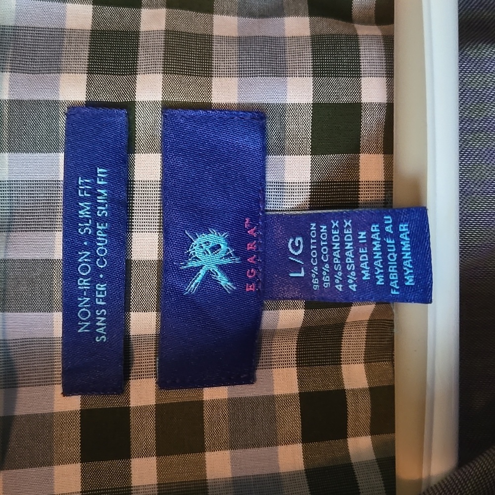 Men's Blue Button-Up Shirt - Picture 2 of 6